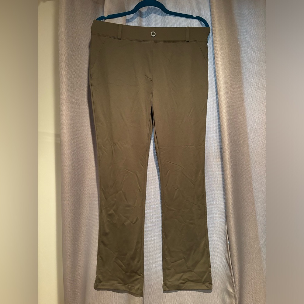 Army Green Yoga Dress Pants